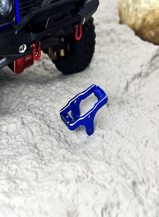 GTHELE Aluminum Servo Mount Bracket for Traxxas TRX4M Upgrade Parts 1/18 RC Crawler Car (Dark Blue) - Image 5